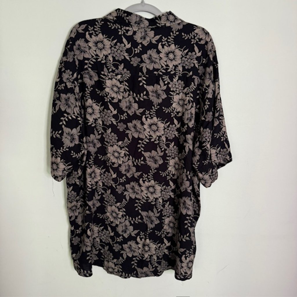 Atlanl Men's Floral Short Sleeve Button Shirt Size Xxl New!!! — image 4 of 5